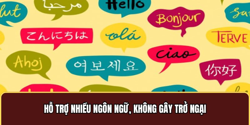 VIP79 hỗ trợ nhiều ngôn ngữ